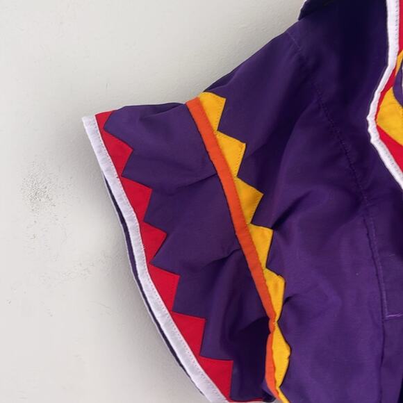 Vintage  handmade quilt pieced short sleeve maxi kaftan muumuu dress - Picture 5 of 9